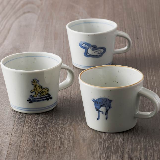 東館3F：中川政七商店
瀬戸焼ちょこマグ（虎・うさぎ・鹿）