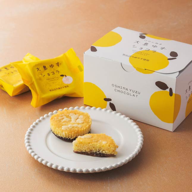本館B1F：うみねっこー屋
大島ゆずショコラ（箱入り）