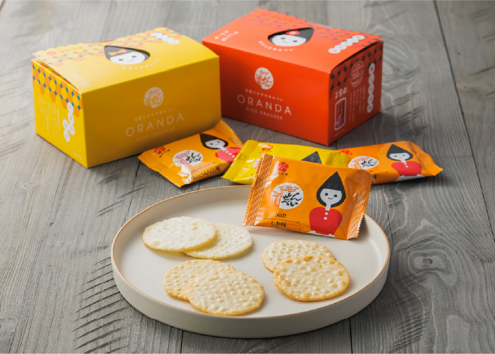 オランダせんべい小箱4入ギフト／遊友結の酒田米菓