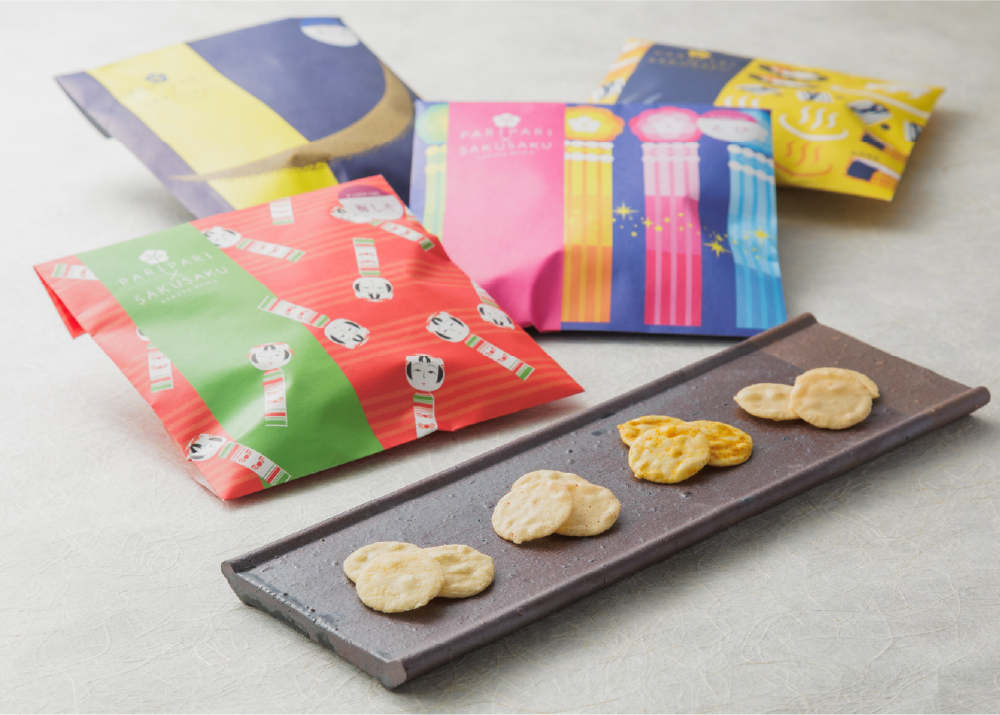 PARIPARI×SAKUSAKU4入ギフト／遊友結の酒田米菓