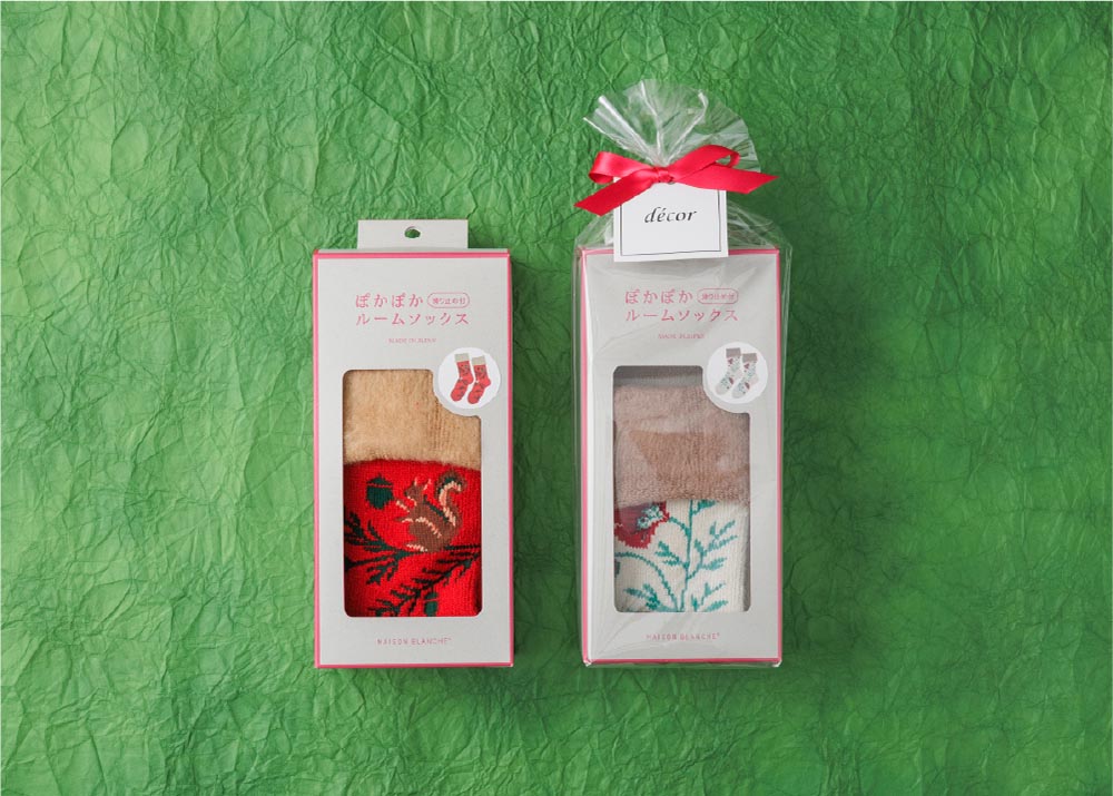 ぽかぽかルームソックス／デコール